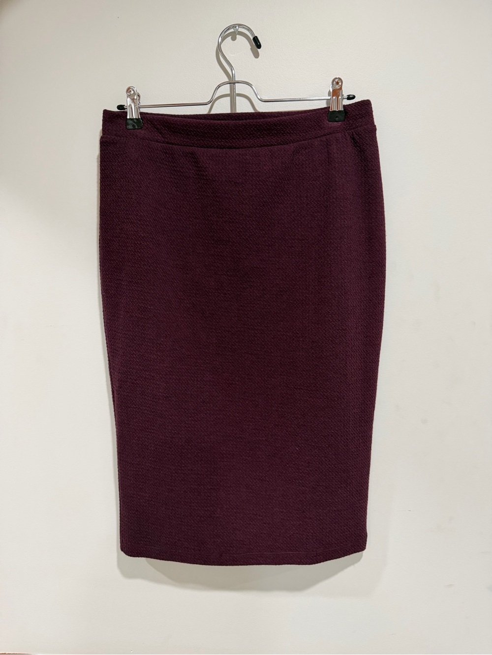 Apt. 9 Plum Ponte Pencil Skirt